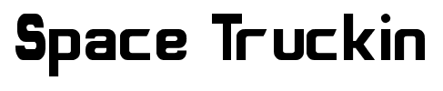 Space Truckin font